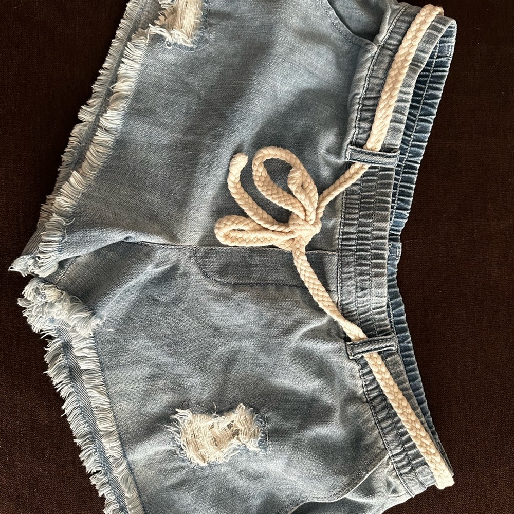 Aerie Blue Denim Shorts